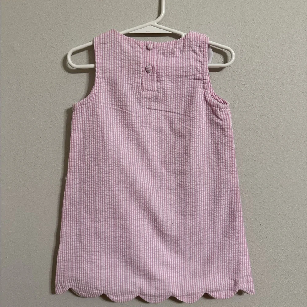 Mud Pie Pink Striped Dress with Collar - Picture 2 of 3